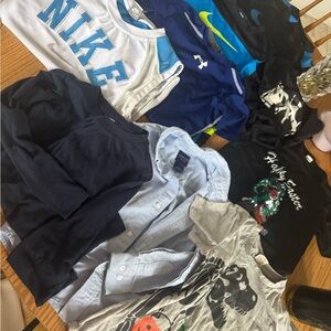 9 shirts for $15 -Nike Kids Black and Blue Graphic Tee